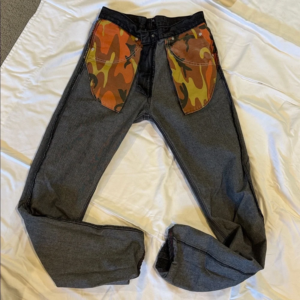 Men's LC King Black denim jeans 30x35 - Picture 5 of 5